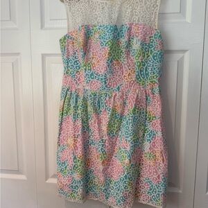 Lilly Pulitzer Pink Green Mini Dress